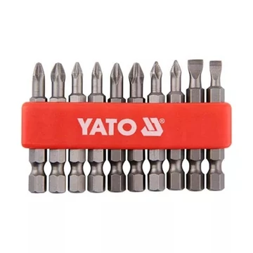 YATO YT-0483 Bithegy készlet 10 részes 50 mm (5-6 mm-PH1-PH2-PZ1-PZ2) YATO YT-0483 Bithegy készlet 10 részes 50 mm (5-6 mm-PH1-PH2-PZ1-PZ2)