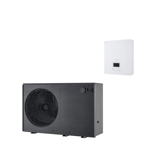 LG HM121HF Therma V monoblokk hőszivattyú vezérlő egységgel (R290, 12kW, 1 fázis)
