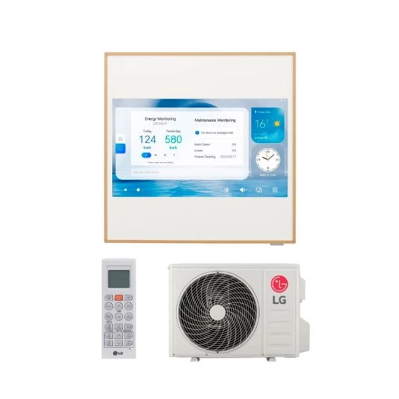 LG A09GA2 ARTCOOL GALLERY LCD oldalfali split klíma szett(R32; 2,6 kW)