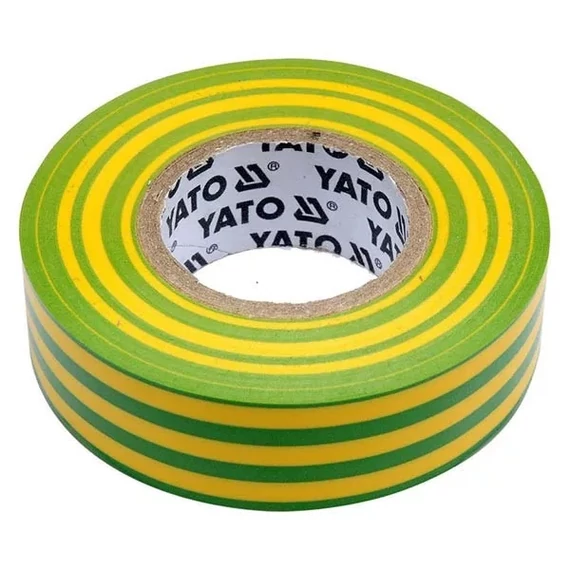 YATO YT-81655 Szigetelőszalag 19 x 0,13 mm x 20 m zöld-sárga