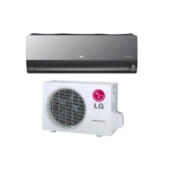 LG AC12BK ARTCOOL oldalfali split klíma szett(R32, 3,5 kW, fekete)