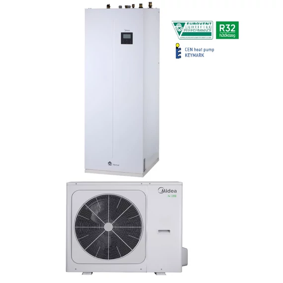 Midea MHA-V10W/D2N8-B-IWT190 M-thermal osztott hőszivattyú (R32, 10 kW, 1 fázis, 190l)