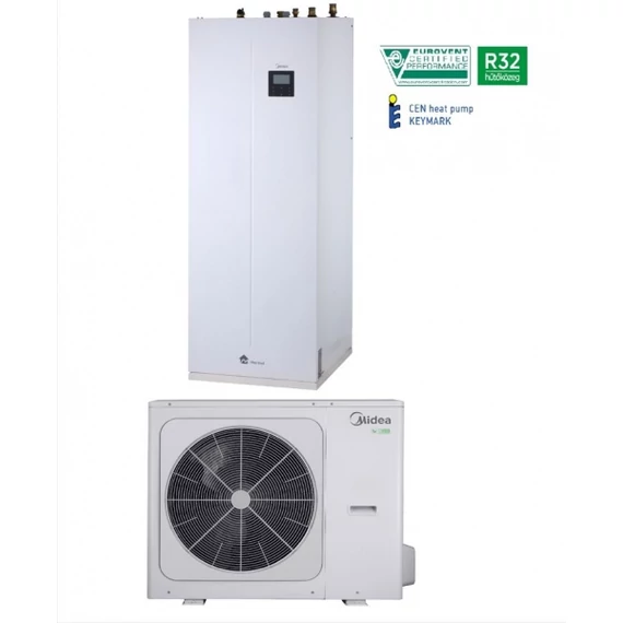 Midea MHA-V12W/D2RN8-B-IWT240 M-thermal osztott hőszivattyú (R32, 12 kW, 3 fázis, 240l)