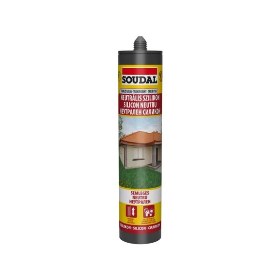 SOUDAL Neutrális szilikon-transz/280ml