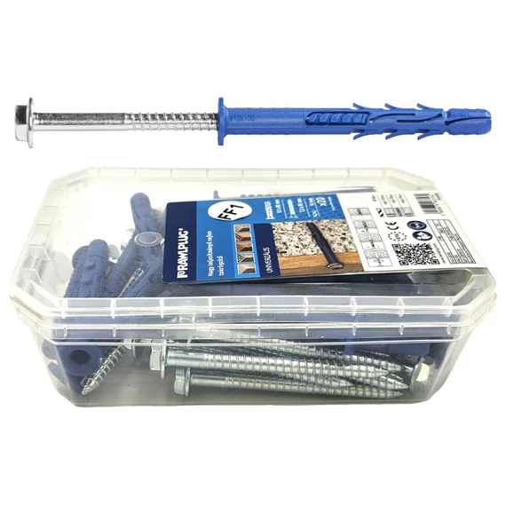 Rawl FF1 10x200-as peremes dübel, HLF peremes csavarral (TORX) (vásárolható: csak 25 db-os kiszerelés)