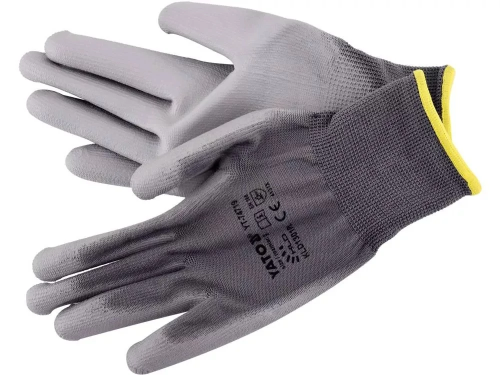 YATO YT-74719 Szerelő kesztyű (SZÜRKE, mártott) 9-es