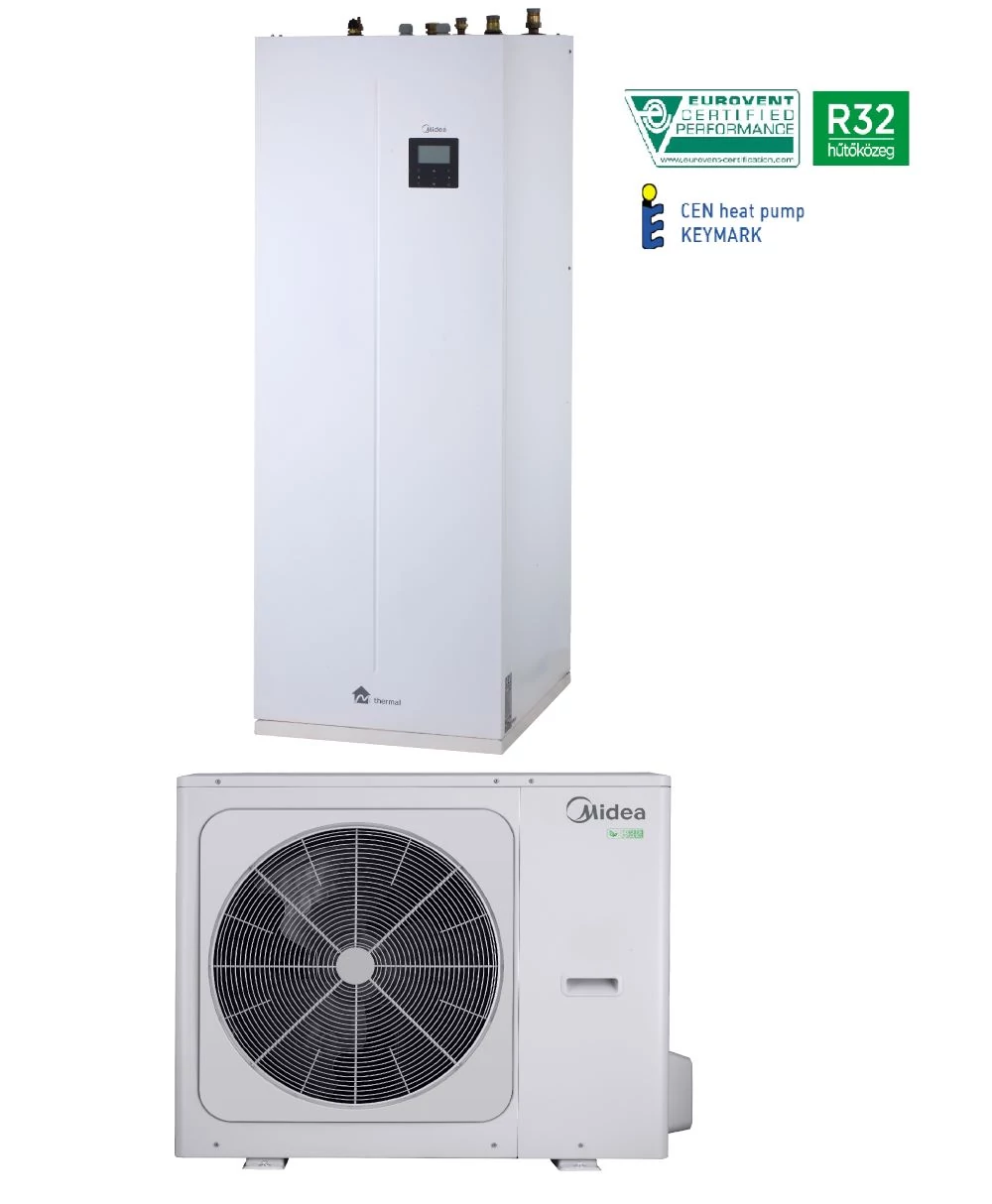 Midea MHA-V8W/D2N8-B-IWT190 M-thermal osztott hőszivattyú (R32, 8 kW, 1 fázis,190l)