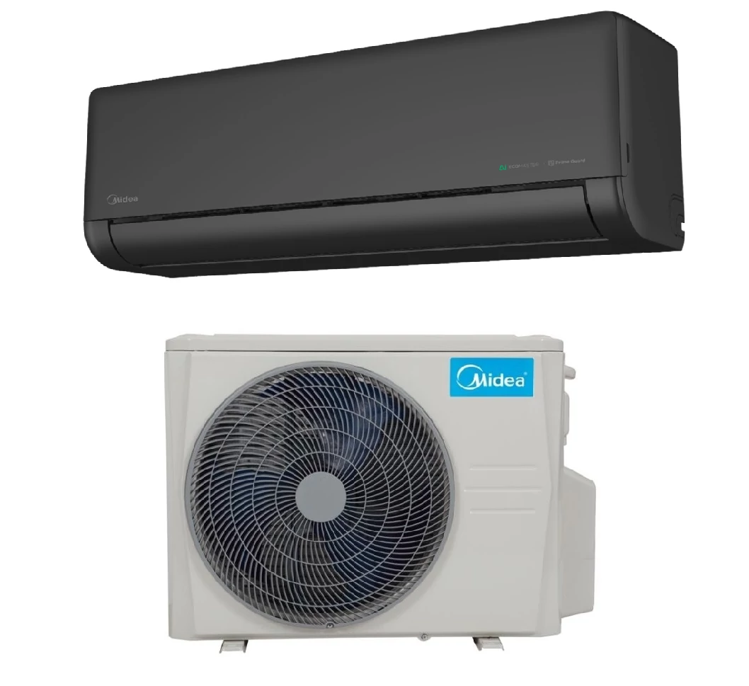 MIDEA Solstice Split klima szett fekete beltérivel SOL-18-BL-SP (R32, 5,3 kW)