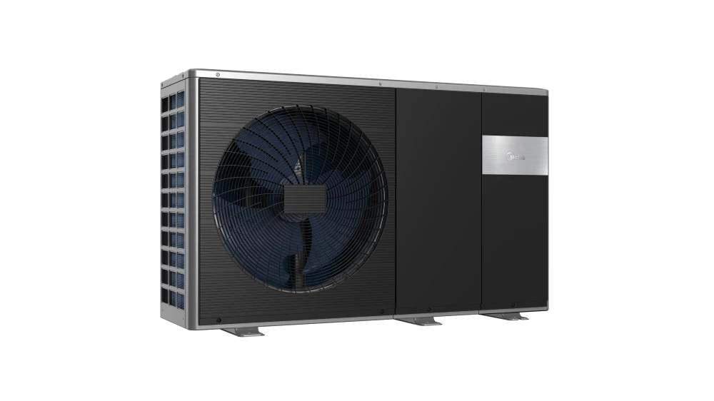 Midea MHC-V8W/D2N8-B2E30 monoblokkos hőszivattyú M-Thermal (R32, 8 kW, 1 fázis, fűtőbetét 3 kW, fekete)